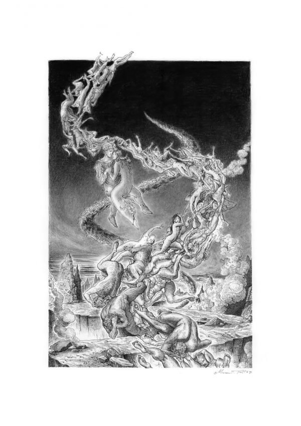 Dante's Inferno illustration by Miriam Tritto