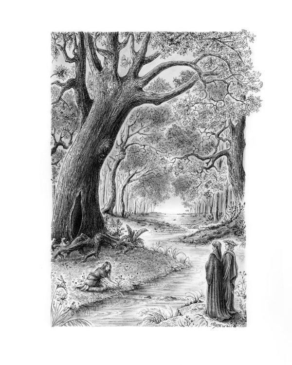 Dante's Purgatorio illustration by Miriam Tritto